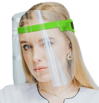 PRZYŁBICA MASKA NEON ZIELONA Best Cover