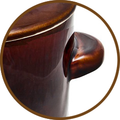 КОРЗИНКА С КРЫШКОЙ КЕРАМИЧЕСКАЯ БОЧКА ДЛЯ КУЛЬБЫ ОГУРЦ-КАПУСТА КЕРАМИКА 2л