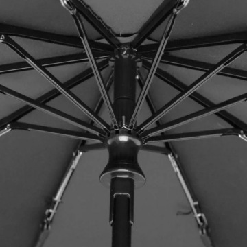 УСИЛЕННЫЙ ПРАВИТЕЛЬСТВЕННЫЙ ЗОНТ СКЛАДНОЙ АВТОМАТИЧЕСКИЙ УНИСЕКС БОЛЬШОЙ ЧЕРНЫЙ XL