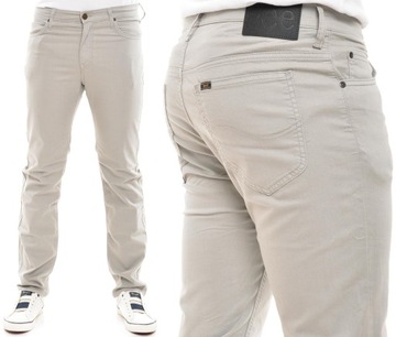 LEE spodnie BEIGE slim regular RIDER _ W40 L30