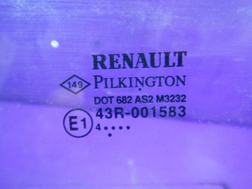 RENAULT MODUL 04- SKLO (OKNO) DVEŘNÍ DVEŘE LEVÝ PŘEDNÍ