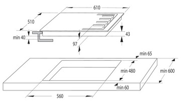 Комплект GORENJE GTW641KB + BOS6737E13FBG + BMI251SG