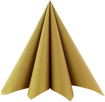 SERWETKI FLIZELINOWE ZŁOTE 40X40CM-12 SZTUK-3618