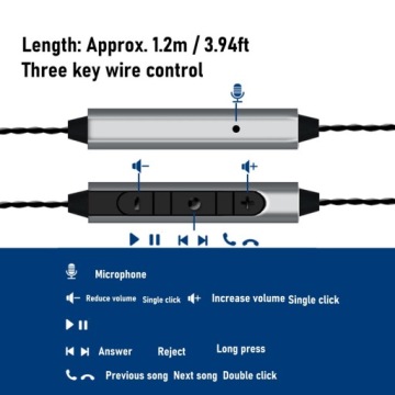 Запасной аудиокабель для наушников Sennheiser IE100 IE400 Z5