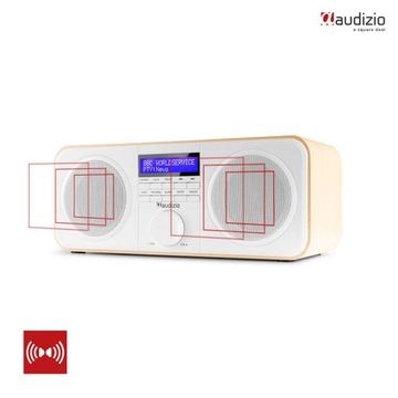 Цифровое стерео FM-радио DAB + будильник белый Audizio