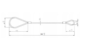 ПРОЧНЫЙ СТАЛЬНОЙ ТРОС БЕЗОПАСНОСТИ, УНИВЕРСАЛЬНЫЙ 50