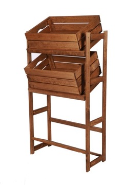 Полка для ящиков, бутылок, овощей ЛСР 3 полки Бр