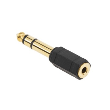 ADAPTER GNIAZDO WTYK JACK 6,3MM GNIAZDO JACK 3,5MM
