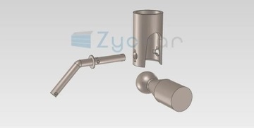 Опрокидывающие шары fi 60 для прицепа KFI60.