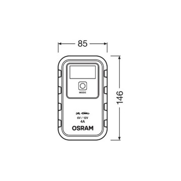 ИНТЕЛЛЕКТУАЛЬНЫЙ ВЫПРЯМИТЕЛЬ OSRAM OEBCS904 6В/12В 4А