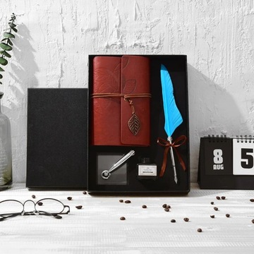 2020 New Style Retro Quill Book Set Laptop Pen Gift Office Supplies