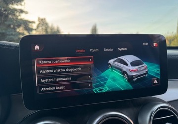 Mercedes GLC C253 Coupe Facelifting 2.0 220d 194KM 2020 Mercedes-Benz GLC AMG 4Matic MiltiBEAM Alu19 Kamera Virtual Navi Serwis Pi, zdjęcie 28