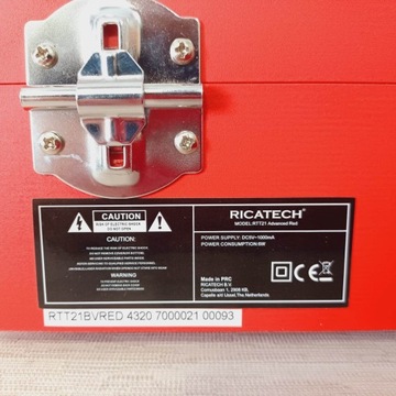 Проигрыватель Retro Advanced RTT21 Ricatech красный