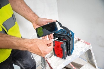 Bluetooth-динамик PowerBank USB-C 18V GPB 18V-1 C BOSCH Зарядное устройство