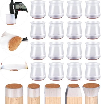 20 шт. Защитные накладки на ножки стула.