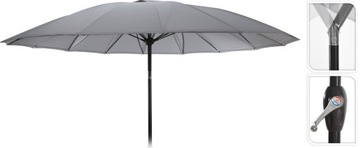 Parasol ogrodowy Shanghai 270 cm aluminium łamany