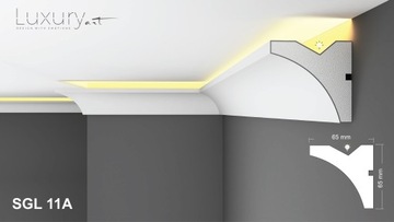 Светодиодная лепнина, потолочное освещение, закаленная