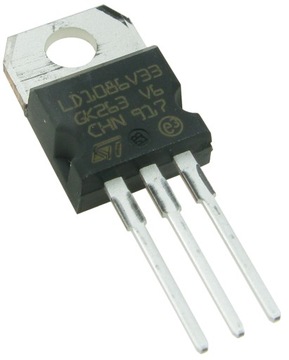 Stabilizator LD1086V-3.3 TO220 3,3V/1,5A gruby radiator /4386