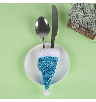 7 шт. Рождественская шляпа, нож и вилка, декоративная мантия