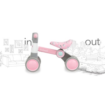 PETITO велосипед-толкатель, беговел, розовый