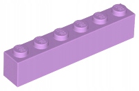 LEGO 3009 Klocek 1x6 Średni Lawendowy 6251908 1szt NOWY