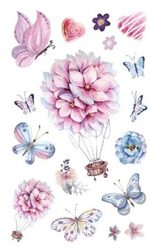 TATUAŻE ZMYWALNE DLA DZIECI MOTYLE EC782