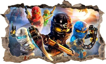 Naklejka Plakat na ścianę LEGO NINJAGO 3D XXL Nr 1
