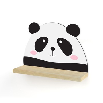DREWNIANA PÓŁKA PANDA MIŚ STYL SKANDYNAWSKI PÓŁKI