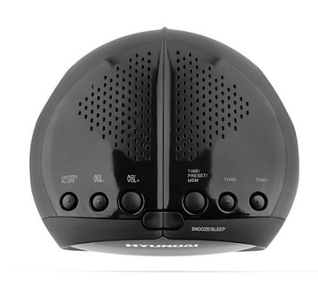 RADIOBUDZIK RADIO KUCHENNE RADIO FM SNOOZE BUDZIK ALARM Czarny HYUNDAI