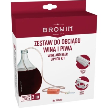 ШЛАНГ 2м ДЛЯ ПРОТЯЖИВАНИЯ ВИННОГО ЗАЖИМА НАСОСА 353040
