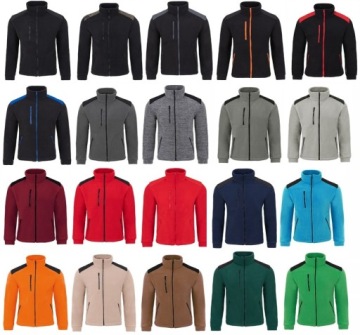 POLAR ROBOCZY ODBLASKOWY Z LOGO, bluza ostrzegawcza z haftem S