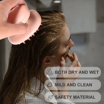 Шампунь для массажа кожи головы. Щетка для влажной чистки волос.