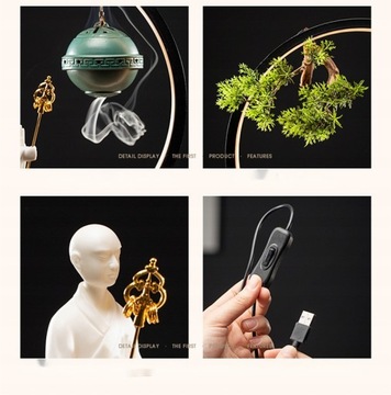 Китайский аромат Zen с обратным потоком и кольцом для лампы