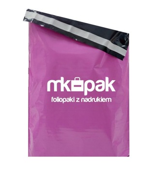 FOLIOPAKI foliopak różowy Z TWOIM NADRUKIEM logo 35x45 200 szt