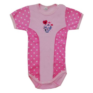 Body krótki rękaw 56 cm Odcinane Słoń