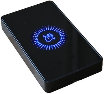 ZEWNĘTRZNY NATYNKOWY PRZYCISK WYJŚCIA OTWARCIA DRZWI FURTKA CZARNY IP68 LED