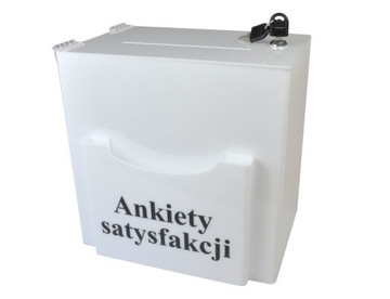 Skrzynka na ankiety urna skarbonka 30x20x30cm