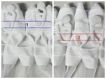 Классическая штора, готовая, вуаль гладкая 600х250 ЧЕРНАЯ, широкая гипюровая Елочка.