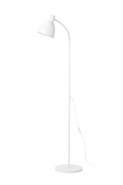 Ikea lersta lampa stojąca podłogowa do salonu do czytania regulowana biała