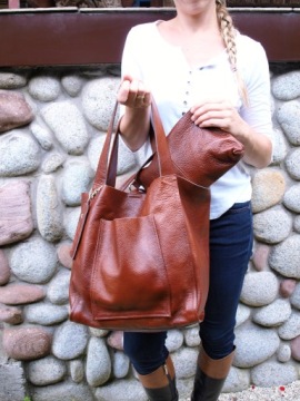 Кожаная сумка-мессенджер 2в1 Кожаная сумка-мессенджер