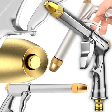 PISTOLET DO WĘŻA OGRODOWEGO ZRASZACZ METALOWY WĄŻ WODY OGRODOWY METALOWY