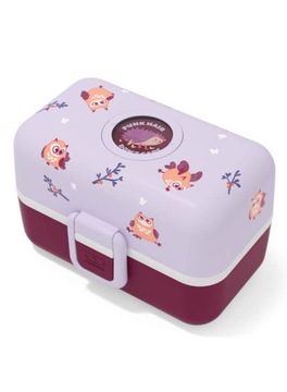 Lunchbox dwupoziomowy do szkoły Monbento MB Tresor 800 ml - owl