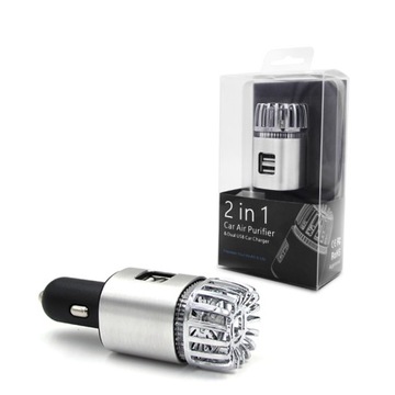 JONIZATOR POWIETRZA SAMOCHODOWY OCZYSZCZACZ Z USB