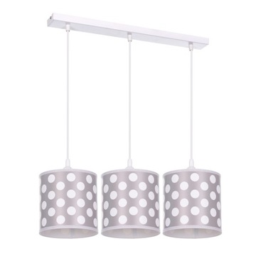 Lampa wisząca sufitowa żyrandol abażur Kropki