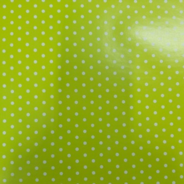 Papier świąteczny zielony kropki 57cmx20m 20m182