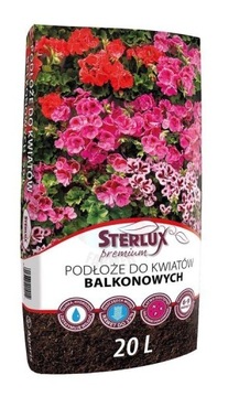 Ziemia do kwiatów balkonowych Sterlux 20L