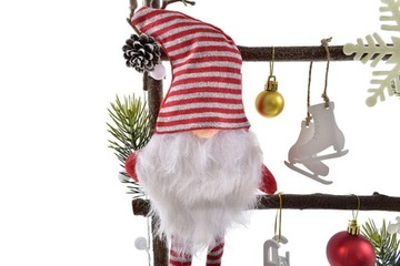 ДЕРЕВЯННАЯ ЛЕСТНИЦА ОРНАМЕНТ УКРАШЕНИЕ САНТА-СЛОН РОЖДЕСТВЕНСКИЙ СЛОН Боярышник ЕЛЕВАЯ КОМНАТА