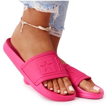 BIG STAR HH274A039 ЖЕНСКИЕ СПОРТИВНЫЕ ТАПОЧКИ ФУКСИЯ R 37