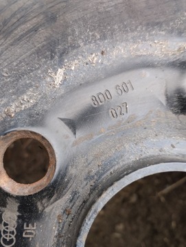 DISK OCELOVÝ AUDI OE A4 B5 6.0" X 15" 5X112 ET 45