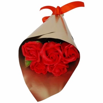 Букет мыльных роз, ароматные мыльные цветы, 40 см, ПОДАРОК ​​НА ЖЕНСКИЙ ДЕНЬ